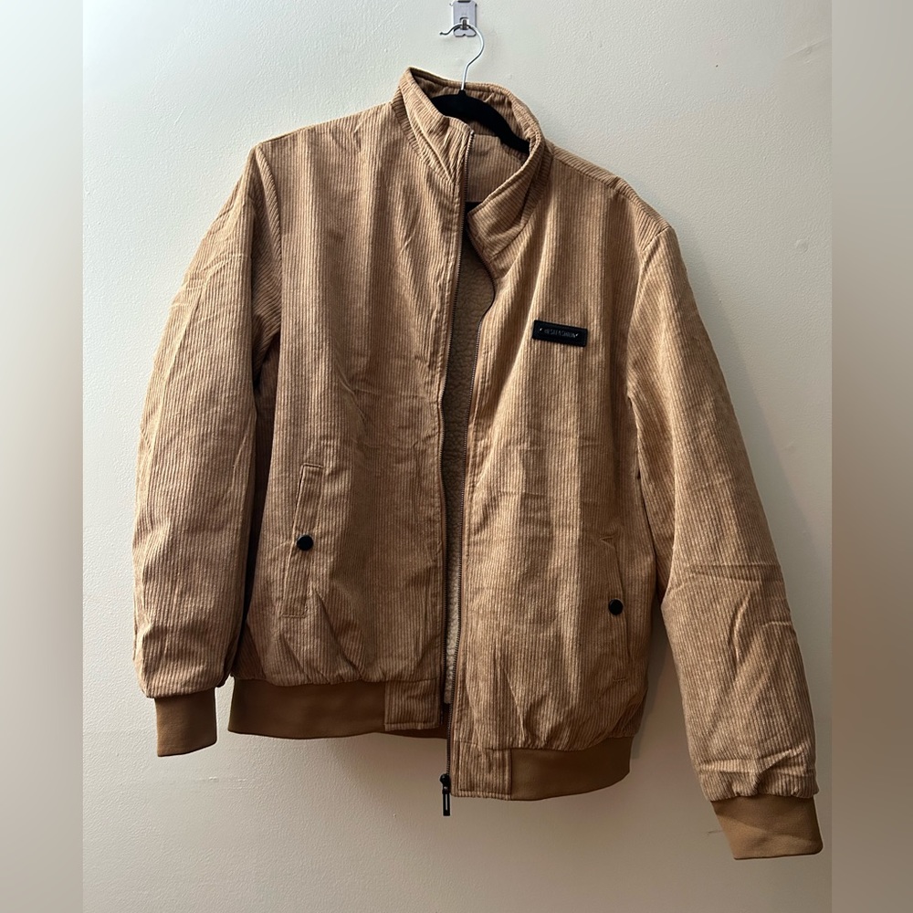SHEIN Sherpa Lined Corduroy Jacket, size xl, NWOT